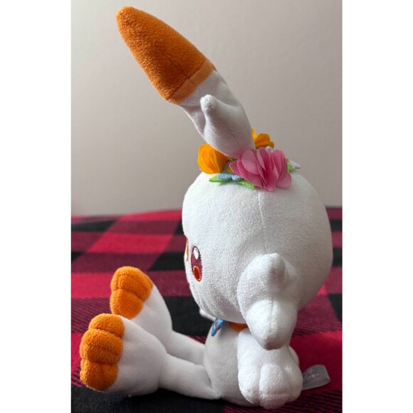 2020 Easter Scorbunny Pokemon Center Plush 13" Japan Import Cute Stuffed Doll - Picture 3 of 7